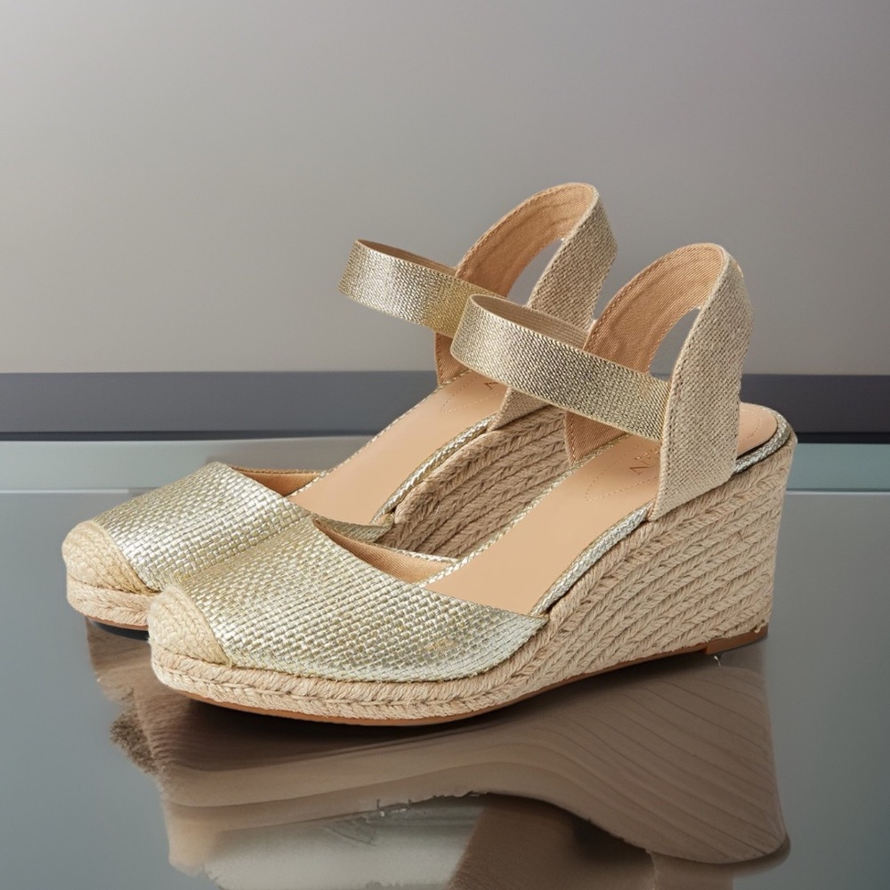 Lauren Ralph Lauren Pearle Wedges Ankle Strap Espadrille Heels